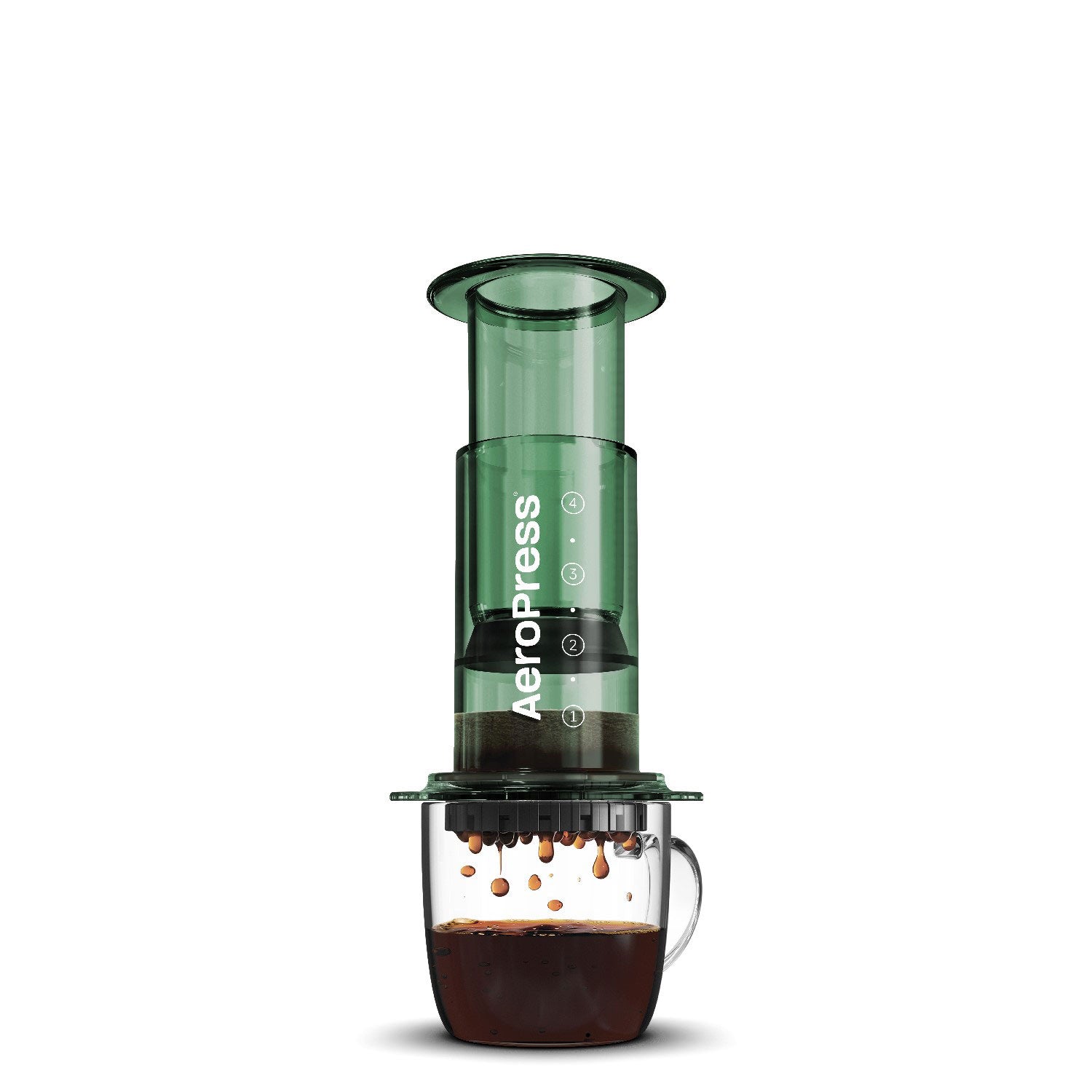 AeroPress Clear Coffee Maker - Green – Humboldt Bay Coffee