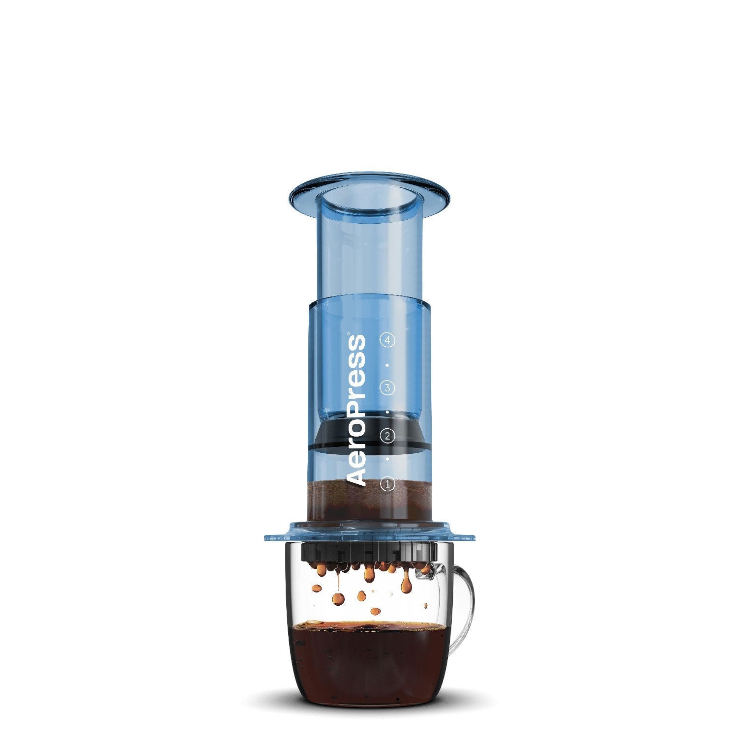 AeroPress Clear Coffee Maker - Blue