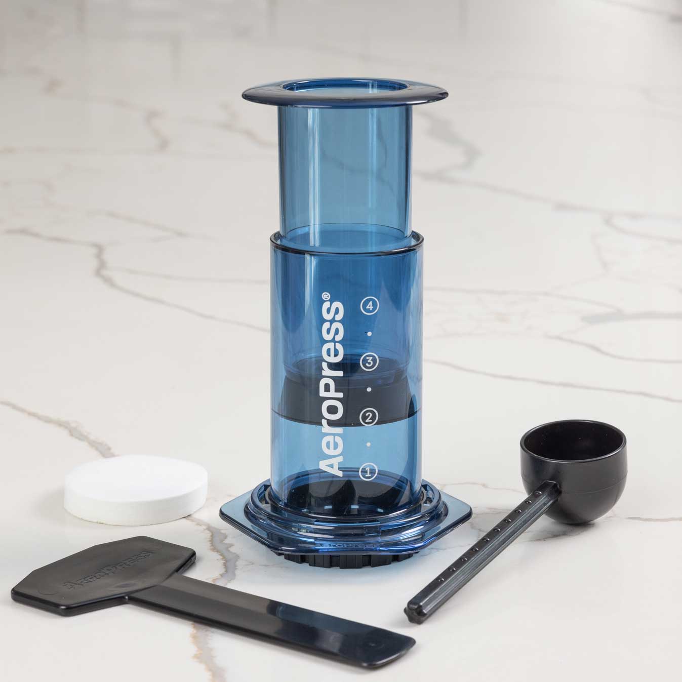 AeroPress Clear Coffee Maker - Blue