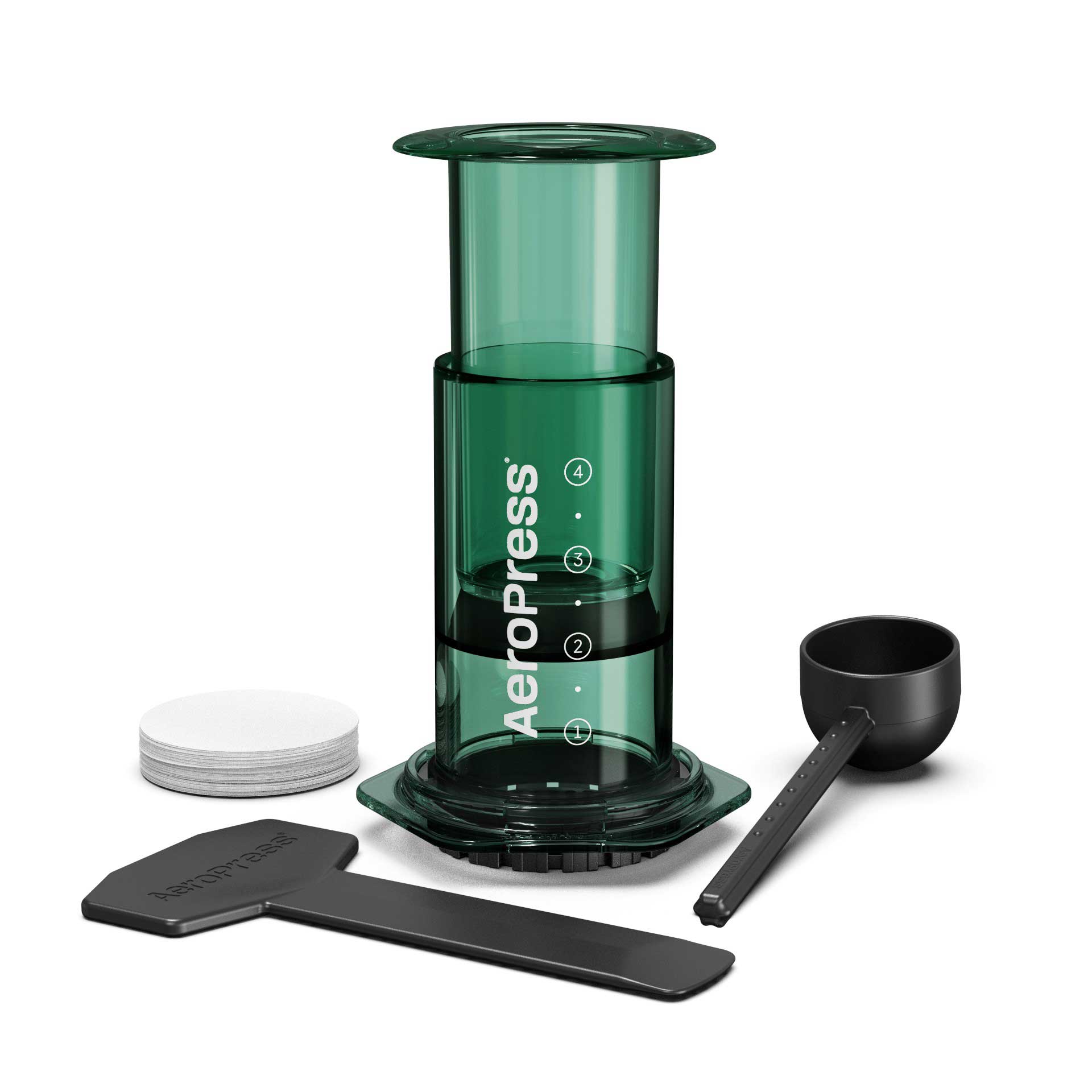 AeroPress Clear Coffee Maker - Green