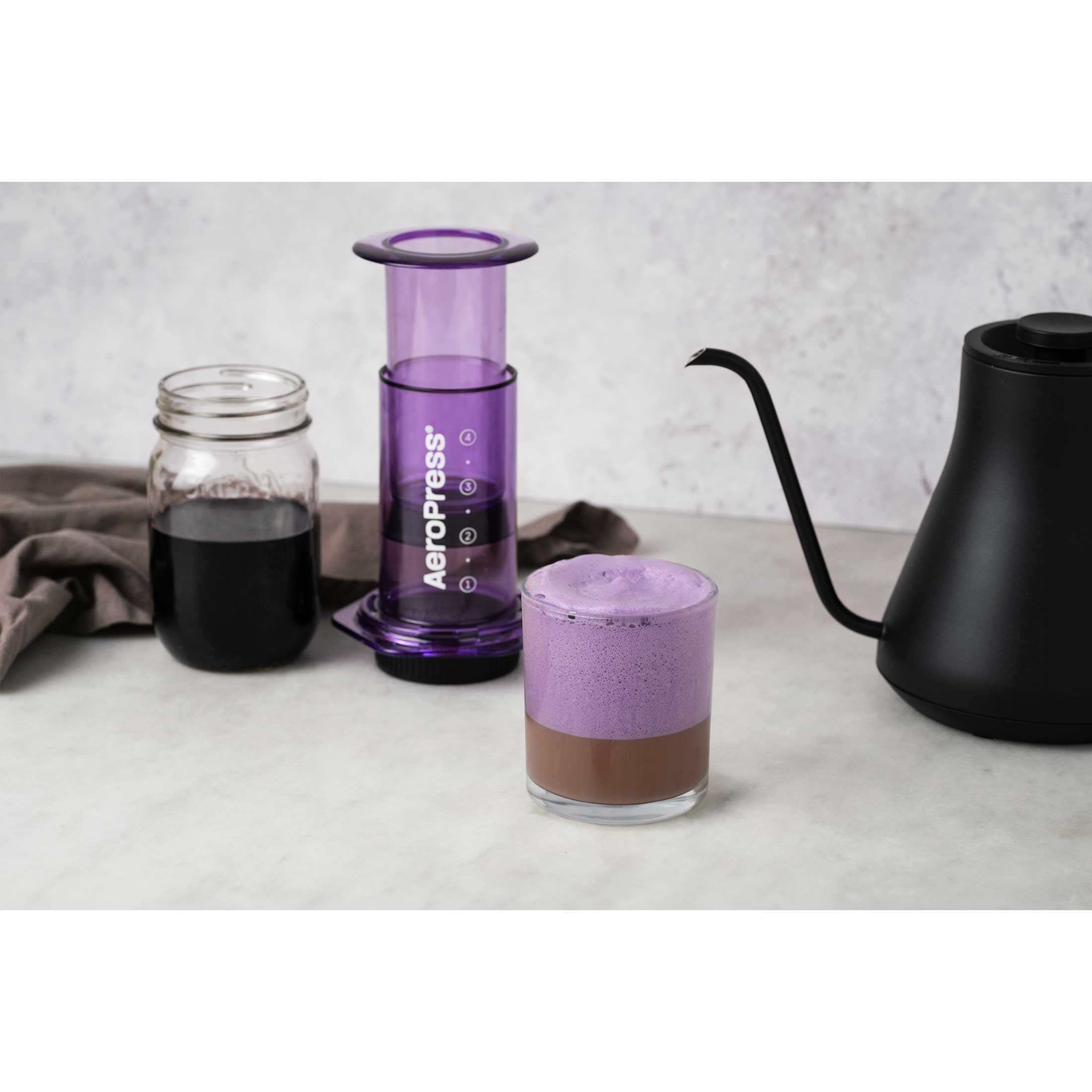 AeroPress Clear Coffee Maker - Purple