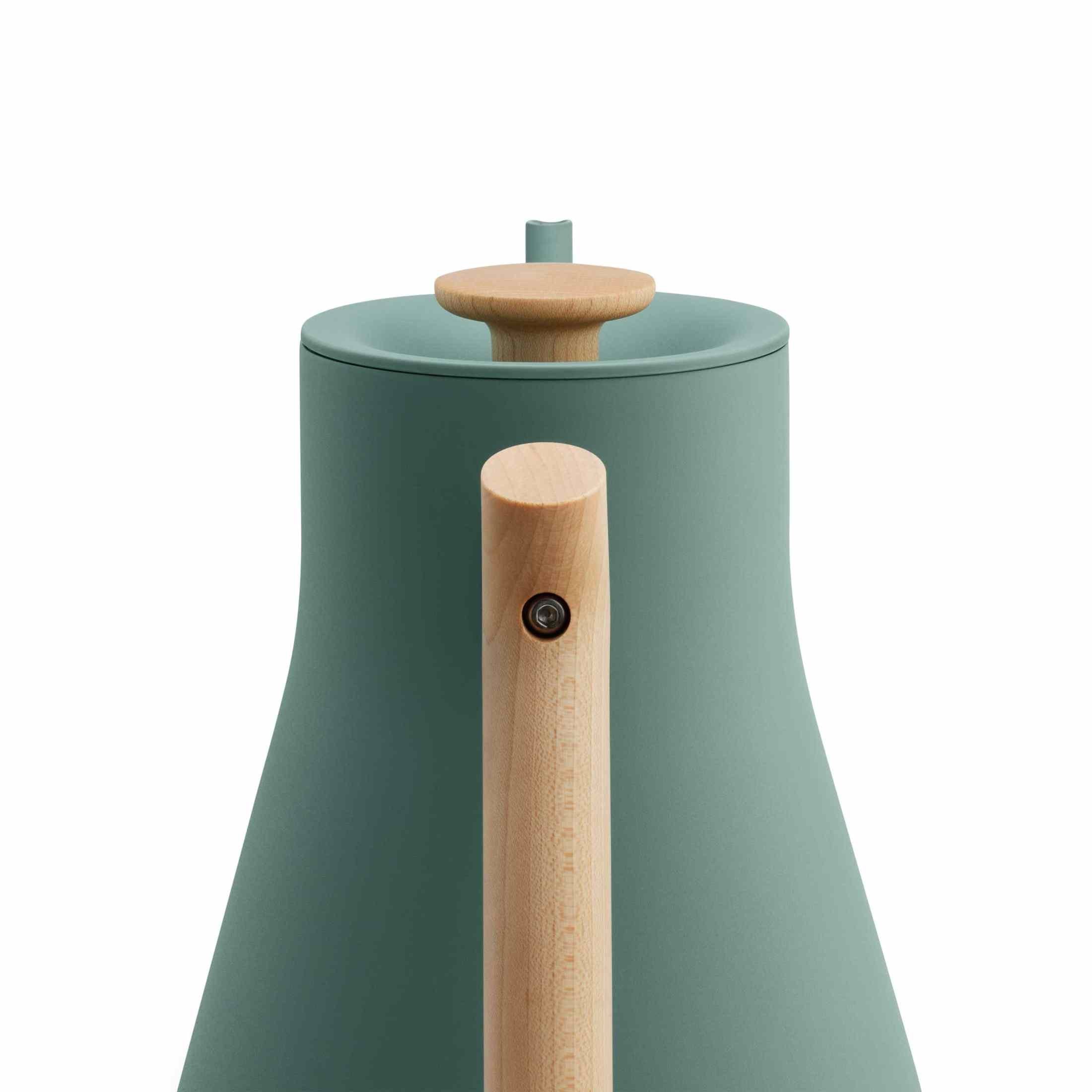 Fellow Stagg EKG Pro Electric Kettle - Smoke Green w/ Maple