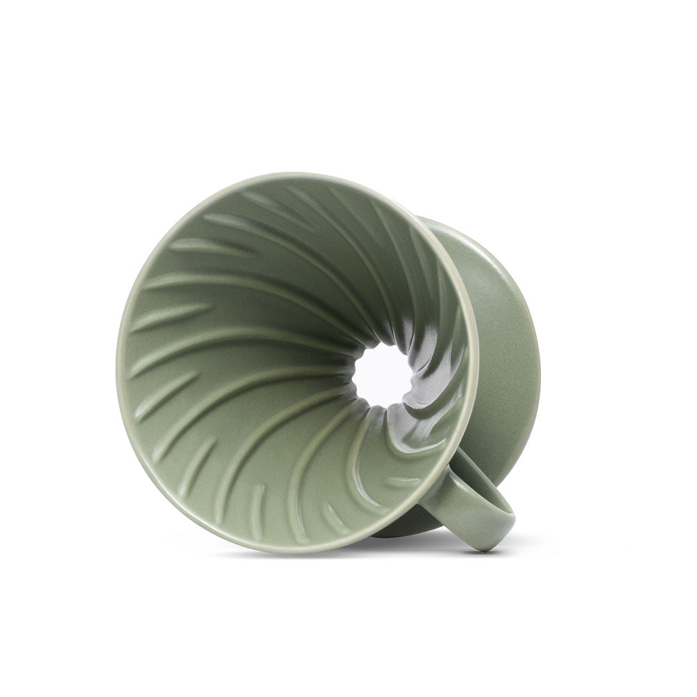 V60 Ceramic Coffee Dripper 02 - Oil Green