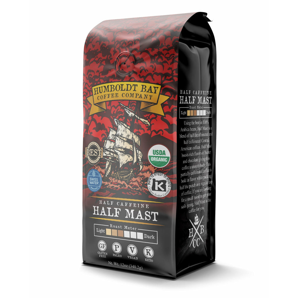 Organic Half-Mast (Half Caffeine) - Humboldt Bay Coffee Co.